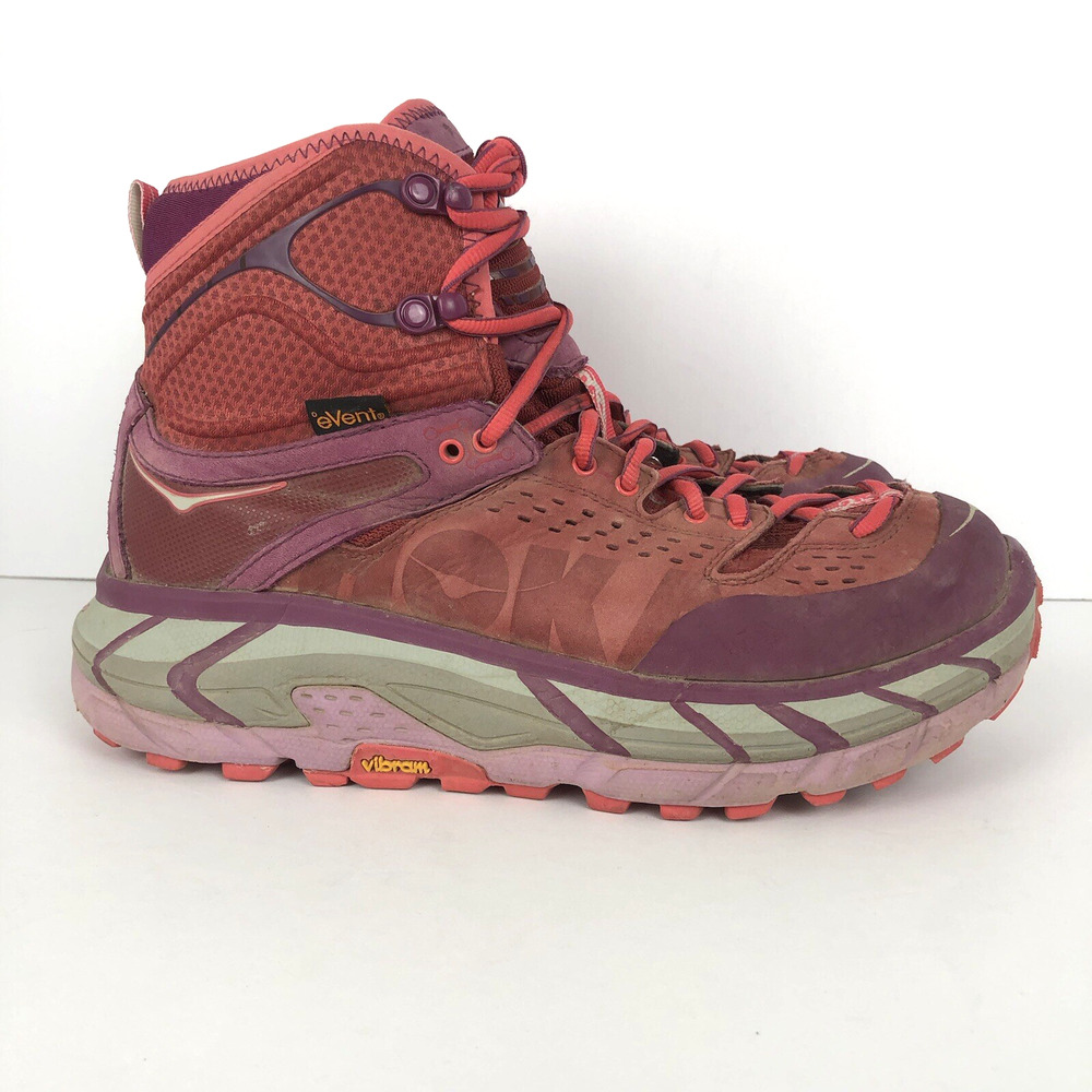 Hoka One One Women's Pink Plum Trail Running Boots - Picture 3 of 13